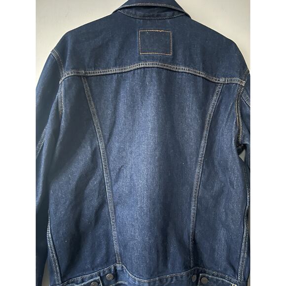 Levi's Strauss Men's Denim Trucker Jacket Medium Wash Size LARGE Jean Coat - Picture 11 of 13
